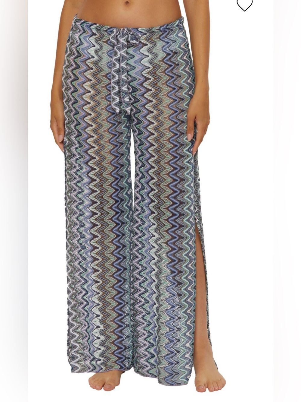 Becca Sundown Split Leg Pants in blue